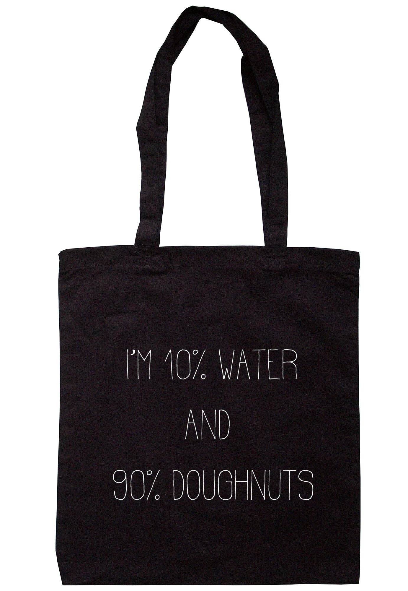 Illustrated Identity – wholesale Tote bag – Women's – I'm 10% Water And 90% Doughnuts Tote Bag S04851
