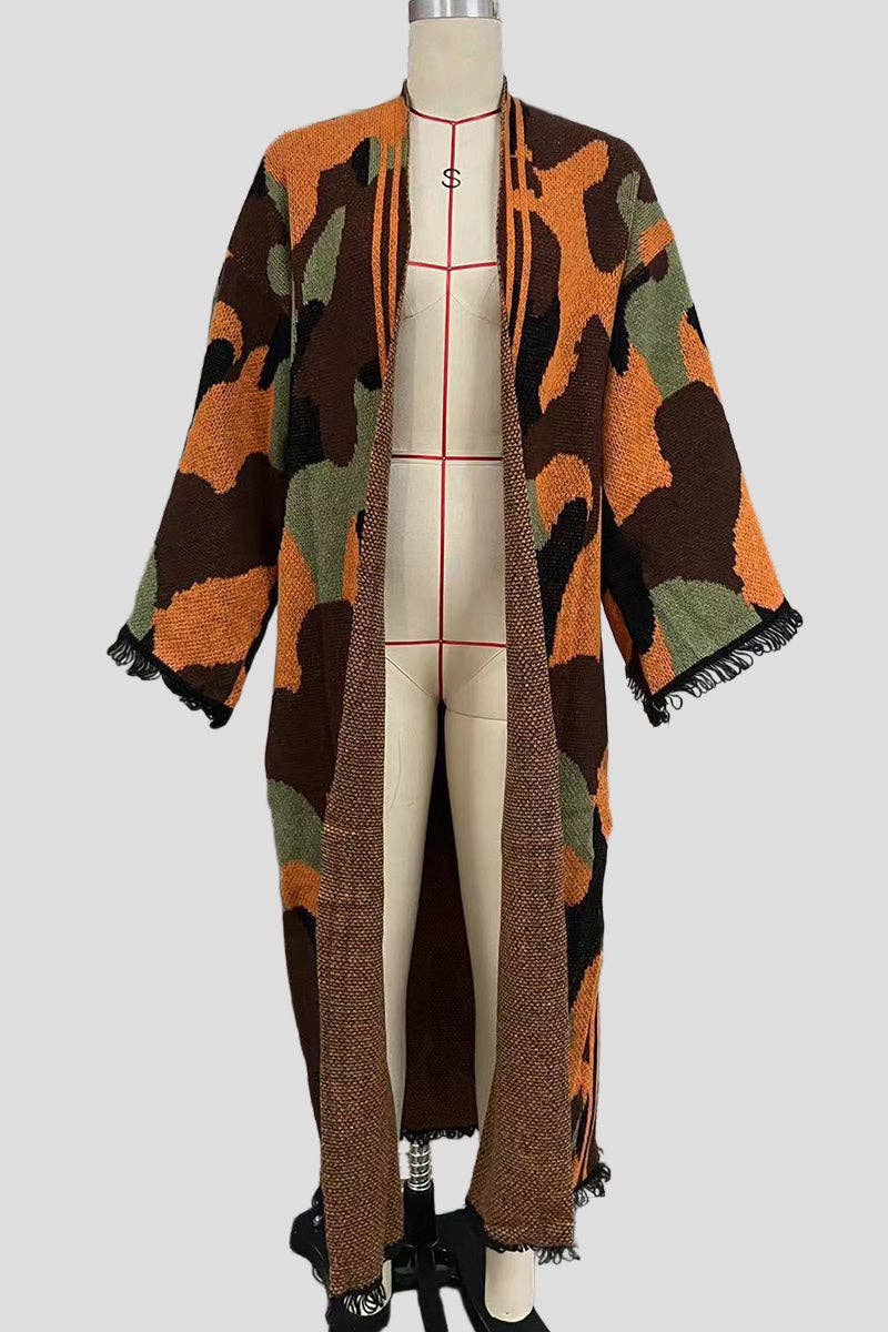 Mccolin - Wholesale Poncho - Women's - Statement Striped Pattern Poncho7