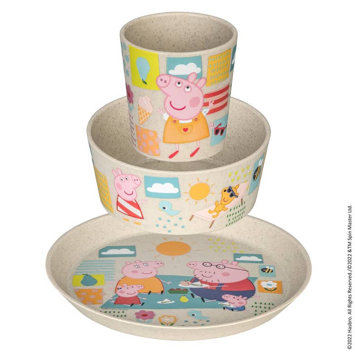 Juego de vajilla infantil CONNECT PEPPA PIG para venta al por mayor de Koziol ideas for friends GmbH