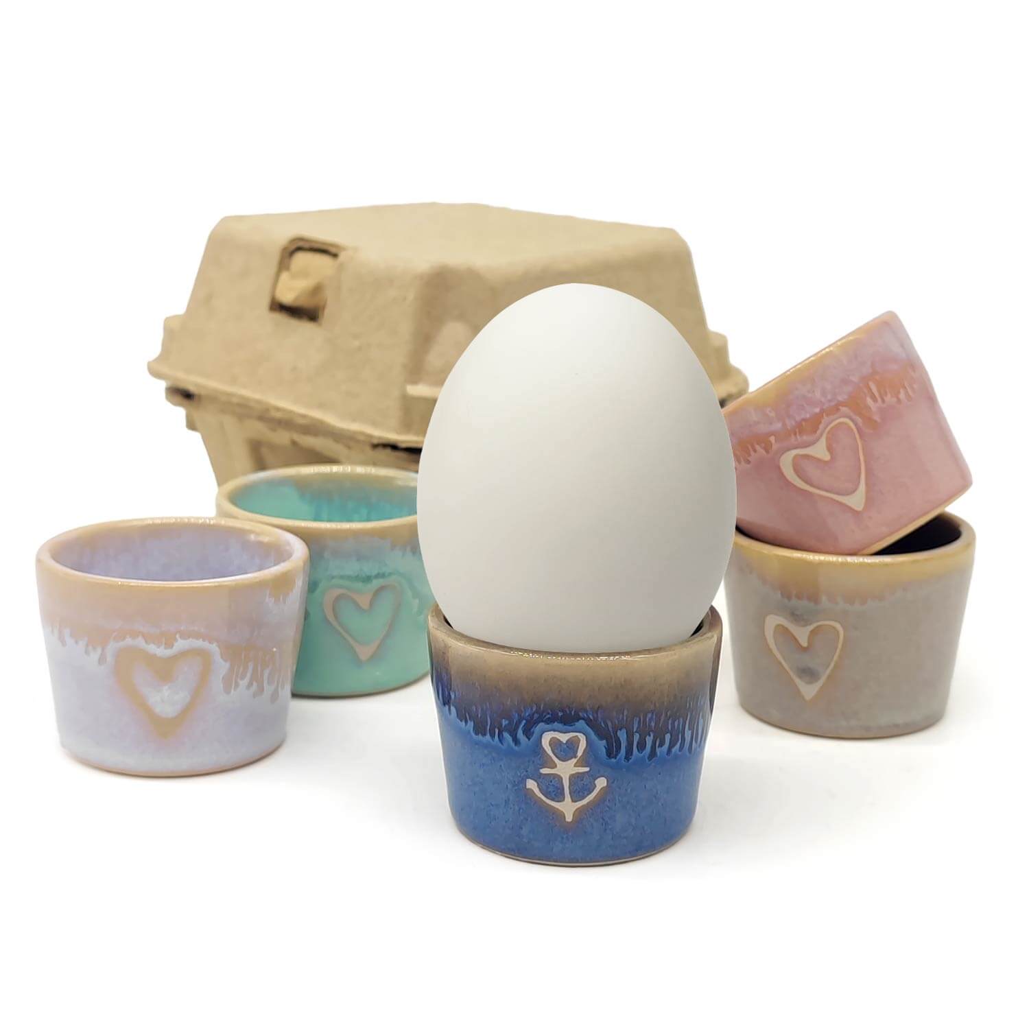 Mea-Living – Engroshandel Æggebæger/holder – Stentøj æggebæger moderne grå2