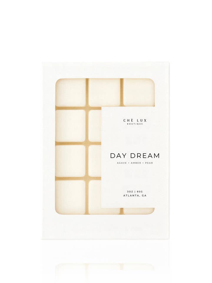 Dagdroom Wax Melts | Agave + Amber + Peer - 12st Witte Doos (Kokosnoot Bijenwas) voor wholesale door Chè Lux Boutique