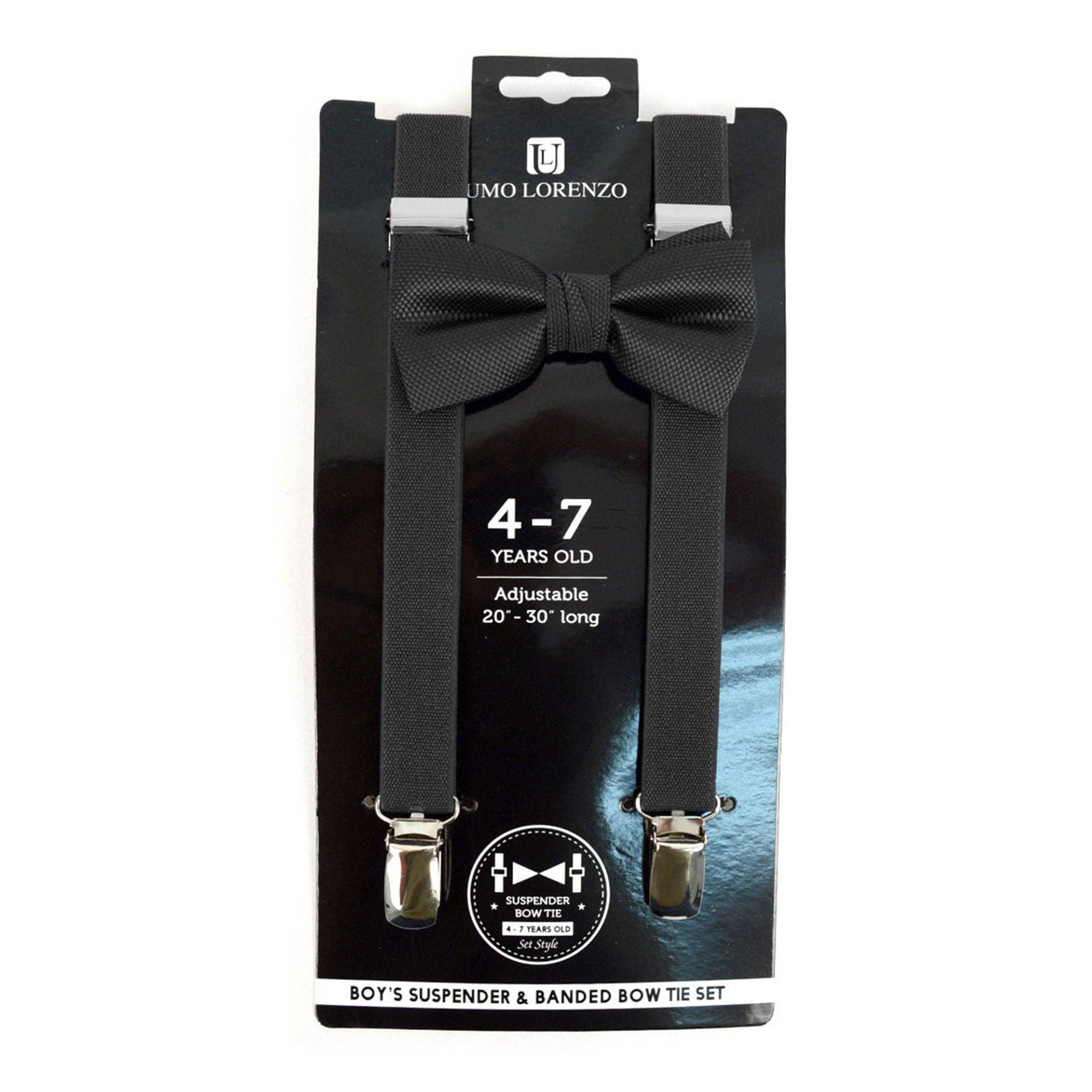 TAPA fashion - Wholesale Suspenders - Kids - Boy's 4-7 Years Old Suspenders & Bow Tie Set BTHSU47- 63080