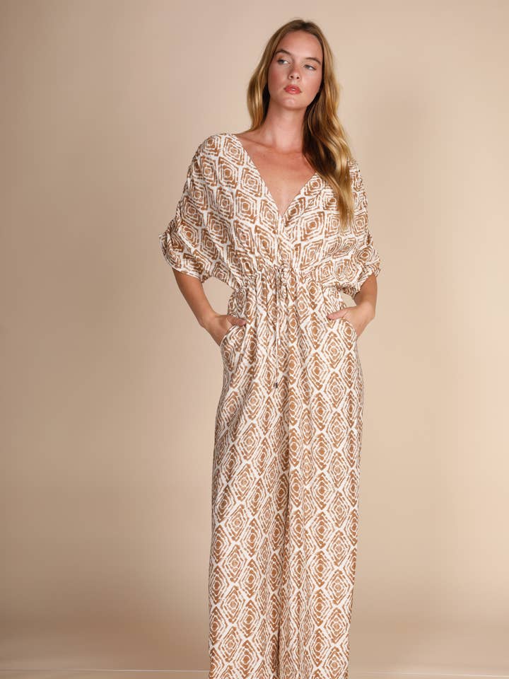 JUMPSUIT MED RYNKEDE SKULDRE for engroshandel hos Hers & Mine