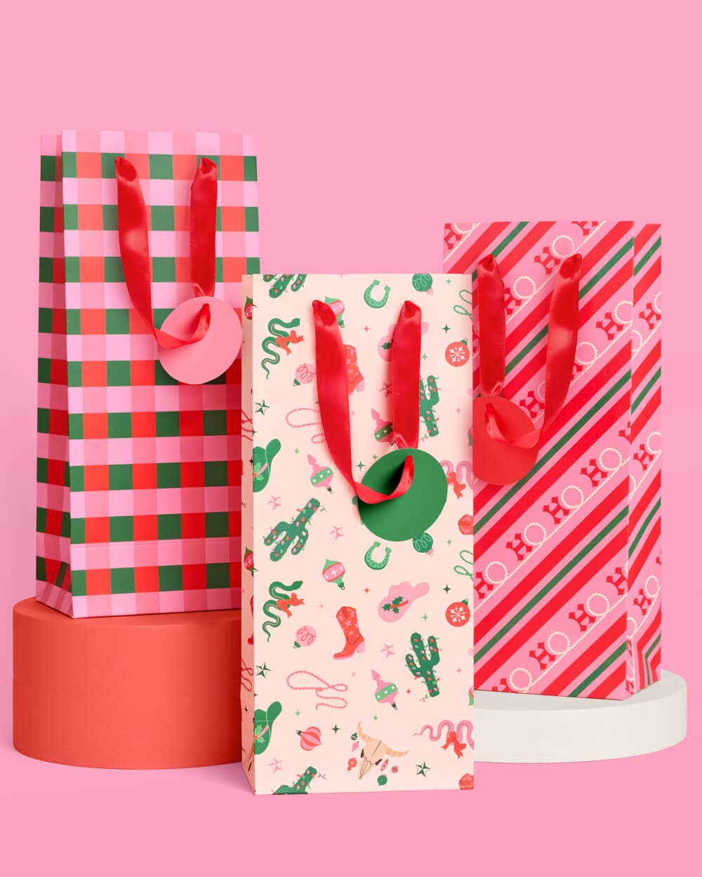 xo, Fetti - Wholesale Wine Gift Bag - HO-down Wine Gift Bag Set - 9 wine gift bags, western christmas 0