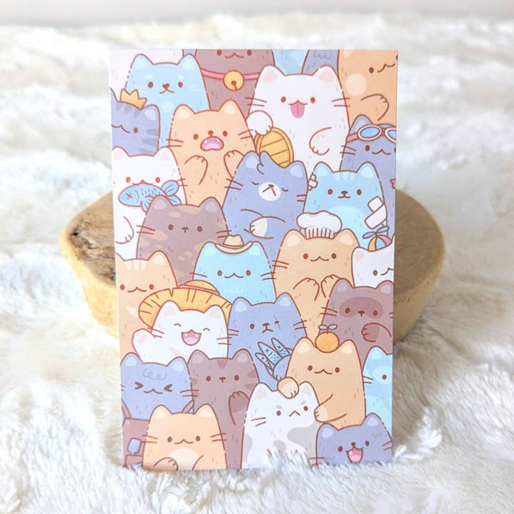 Tarjeta postal Cat Pile para venta al por mayor de Arcasian