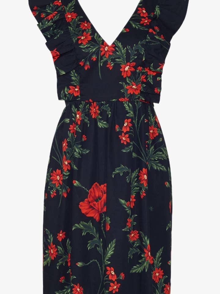 Robe en coton Harper | Coquelicot pour la vente par Nieves Lavi