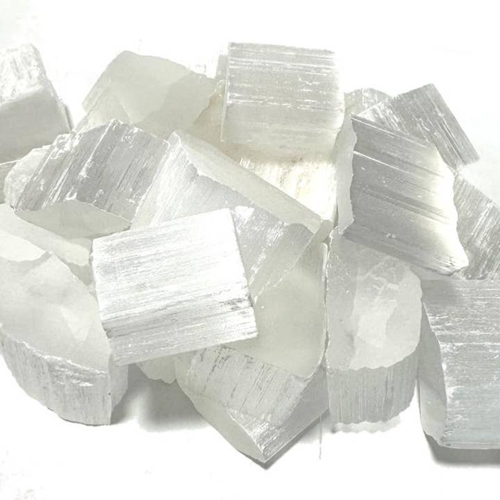 Selenite Morocco A (raw stone) for wholesale by La Boîte à Cailloux