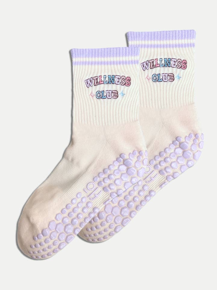 WELLNESS CLUB GRIP SOCKS for wholesale by Koa Flō