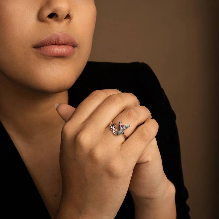 PHOEBE´S - Vendita all'ingrosso Anelli cocktail/statement - Anello Colibrì, Gioielli in Argento 925