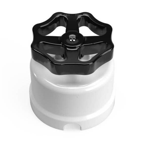 Interruttore/Deviatore in porcellana bianco con manopola per la vendita all'ingrosso da parte di LIGHTINUP S.R.L.