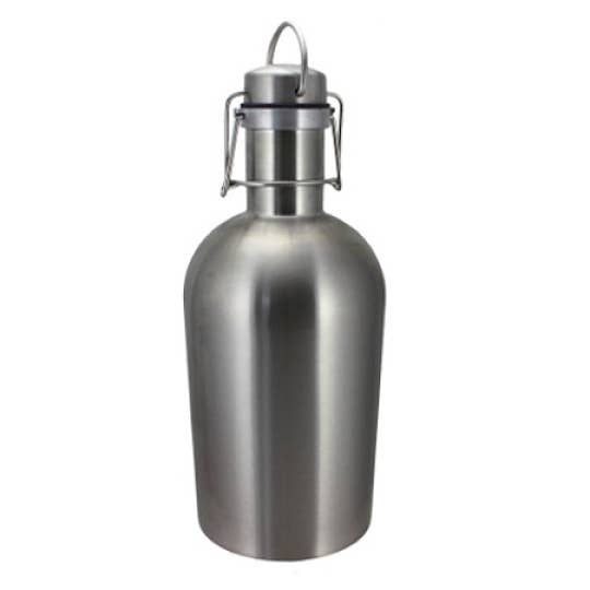 Vino2Go/Thermo-Steel - Wholesale Growler - 64 Oz. Stainless Steel Beer Growler
