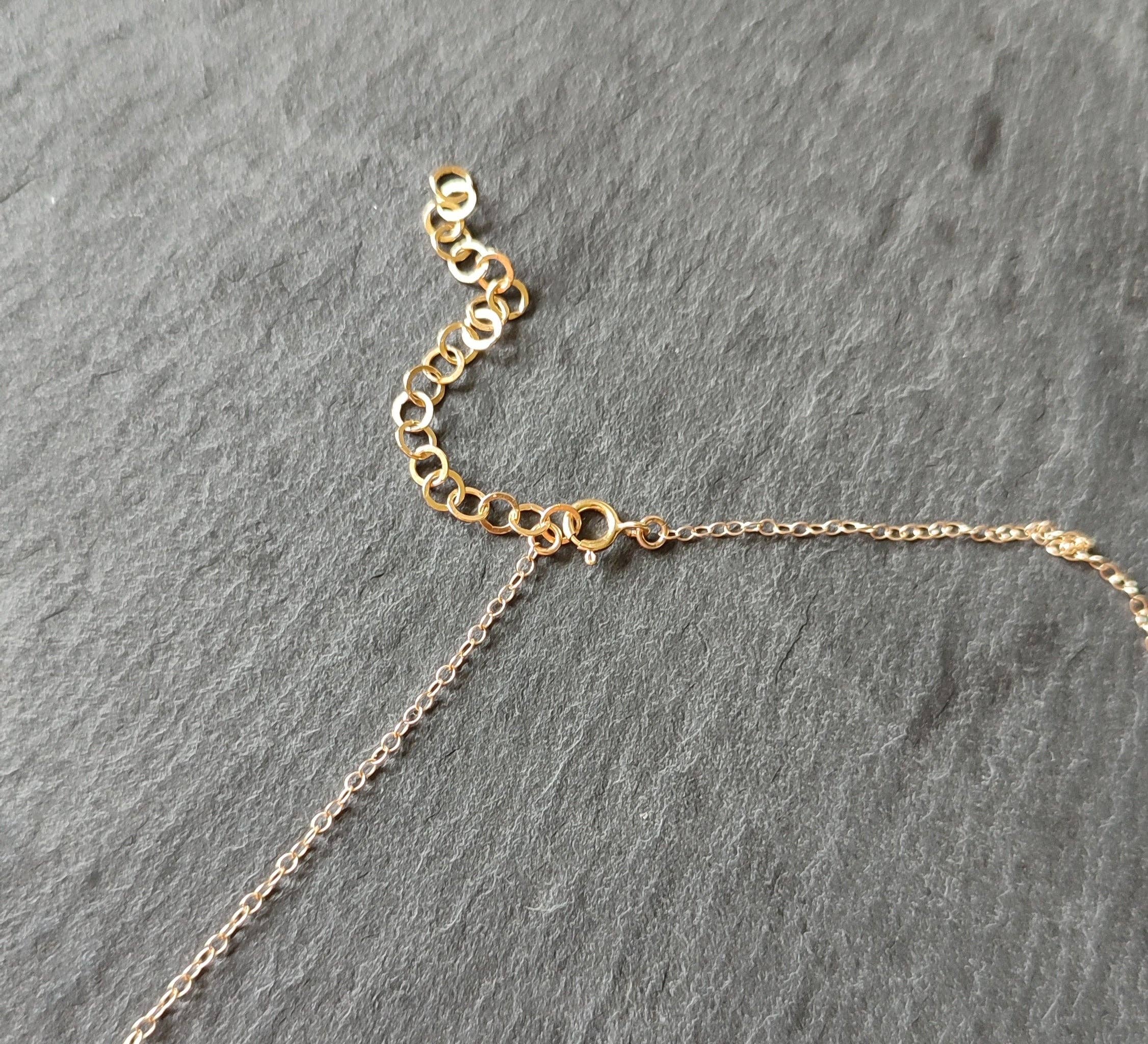 SEQAY - Wholesale Pendant/Charm Necklace - Rune moon phase necklace with raw black tourmaline stone7