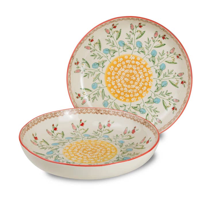 Ella 2 Piece Entree Bowls Set for wholesale by Euro Ceramica Home | ClayBarn