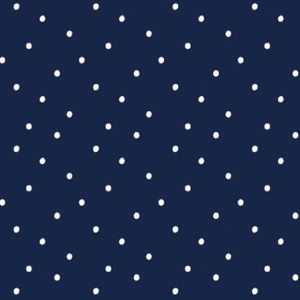 Pois bianchi su blu navy - Dear Stella per la vendita all'ingrosso da parte di Liz And Roo