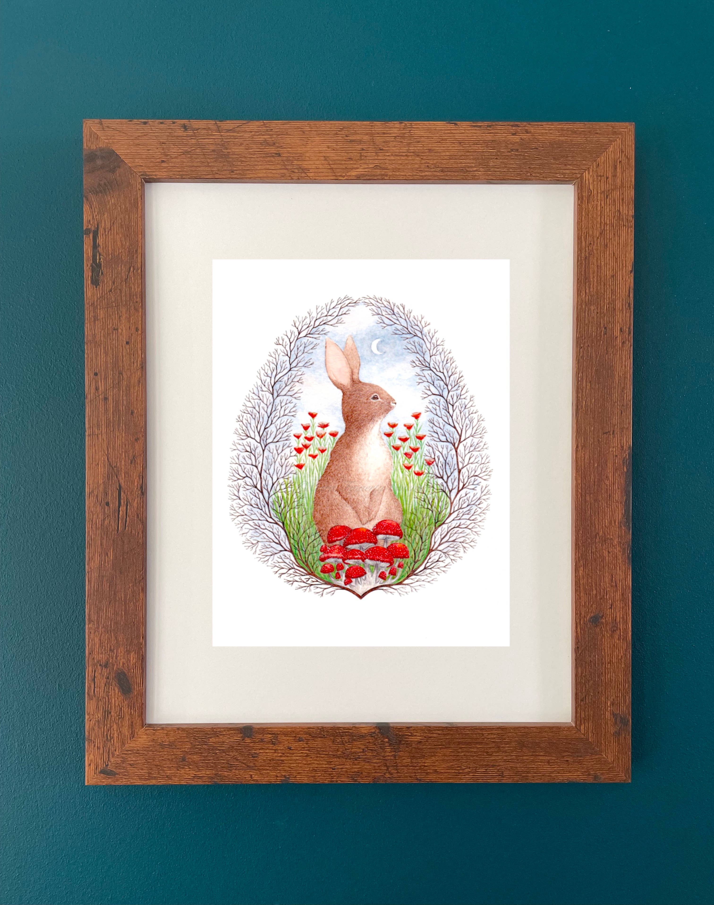 Little Bear Illustration - Wholesale Art Print - Dusk in the Meadow Fine Art Print1