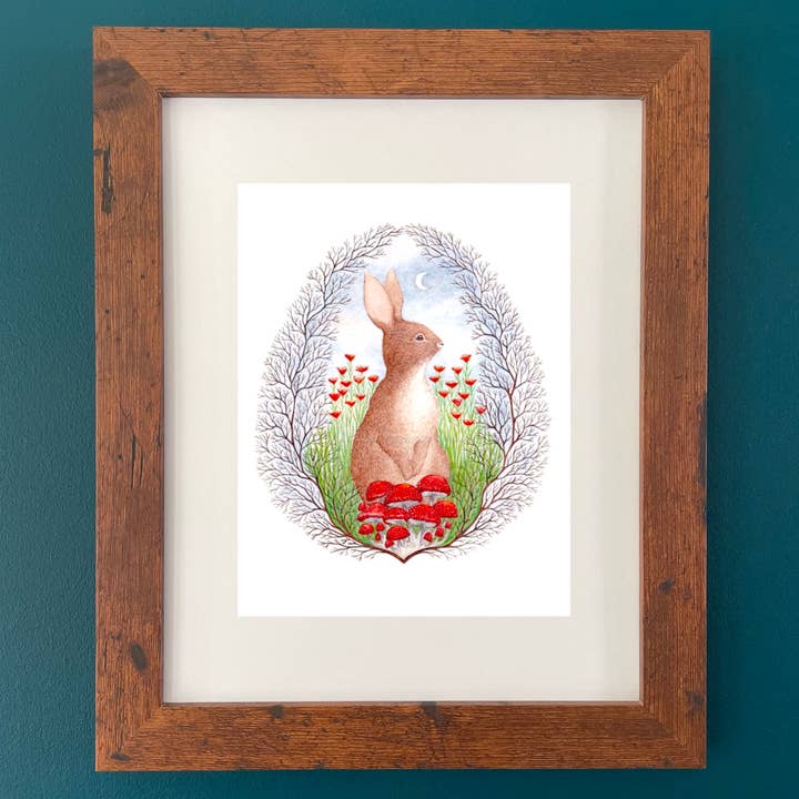 Little Bear Illustration - Wholesale Art Print - Dusk in the Meadow Fine Art Print1