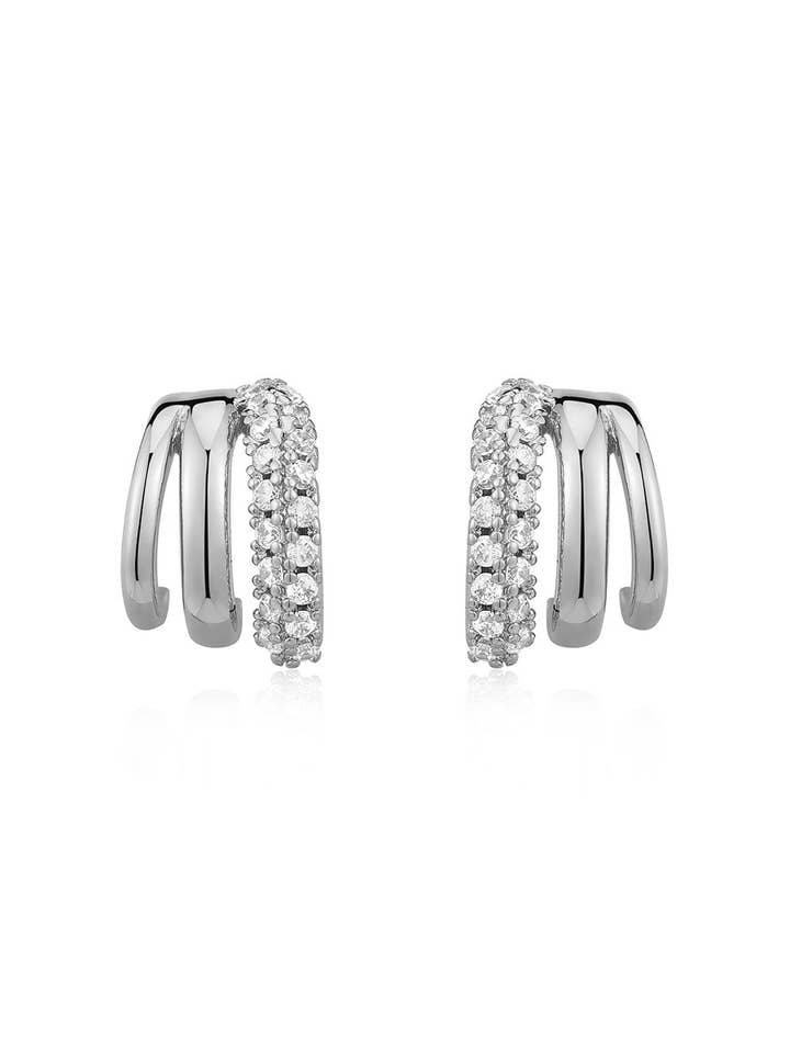 The Multi Piercing Huggies (Ships Mid January) for wholesale by Luv AJ