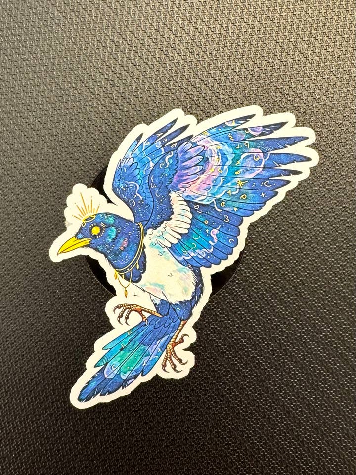 Mystical Magpie Sticker for wholesale by thegloomycottage