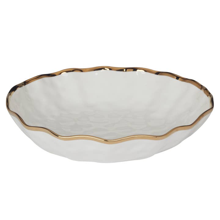 Certified International - Wholesale Serve Bowl - Regency Gold Serving Bowl 13in X 3in3