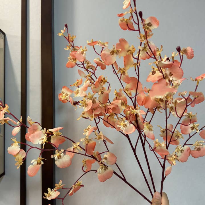 Sweet Home Deco - Wholesale Artificial Flowers - 30‘’T Faux Dancing Orchid Stem, Autumn Season NEW colors 6