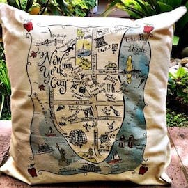 Almohada decorativa Manhattan NY (con relleno) para venta al por mayor de Gooseberry Designs