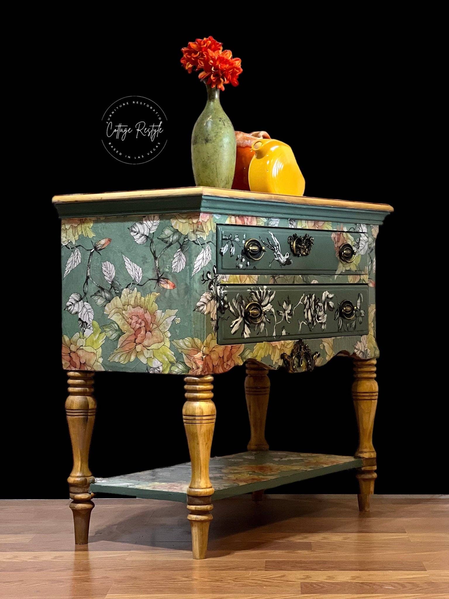 Mint by Michelle – Großhandel Seidenpapier – Pastellblumen - Minzseidenpapier3