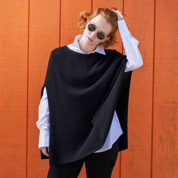 Margolis Pineo Italia - Wholesale Poncho - Women's - PORTOFINO 'SWING' PONCHO - RESTOCKED and RELAXED 29