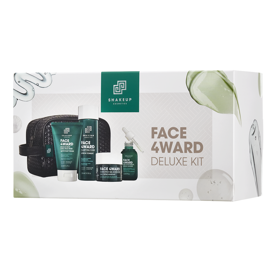 Shakeup Cosmetics - Wholesale Facial Care Set/Kit - Men's - FACE4WARD DELUXE KIT -Complete skincare routine gift for men1