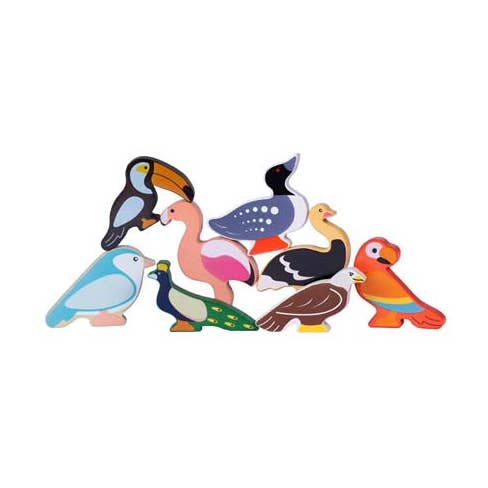 BIRDS OF THE WORLD IN WOOD for wholesale by Pomango