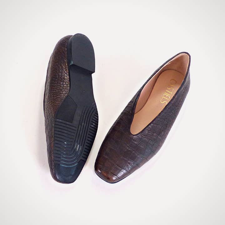 Castiels - Wholesale Flats - Women's - Grace Cocco Chestnut1