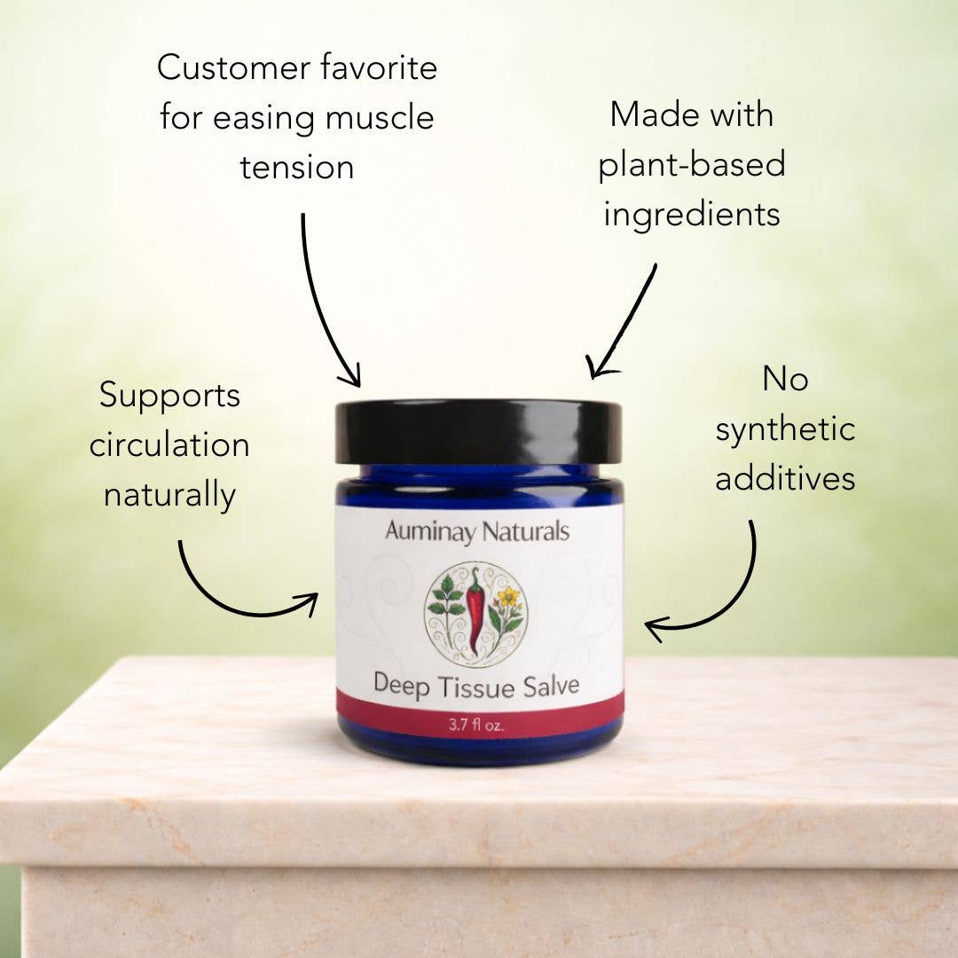 Auminay Naturals - Wholesale Healing Salve/Balm/Cream - Deep Tissue Salve – Herbal Muscle Relief (3.7 oz)2