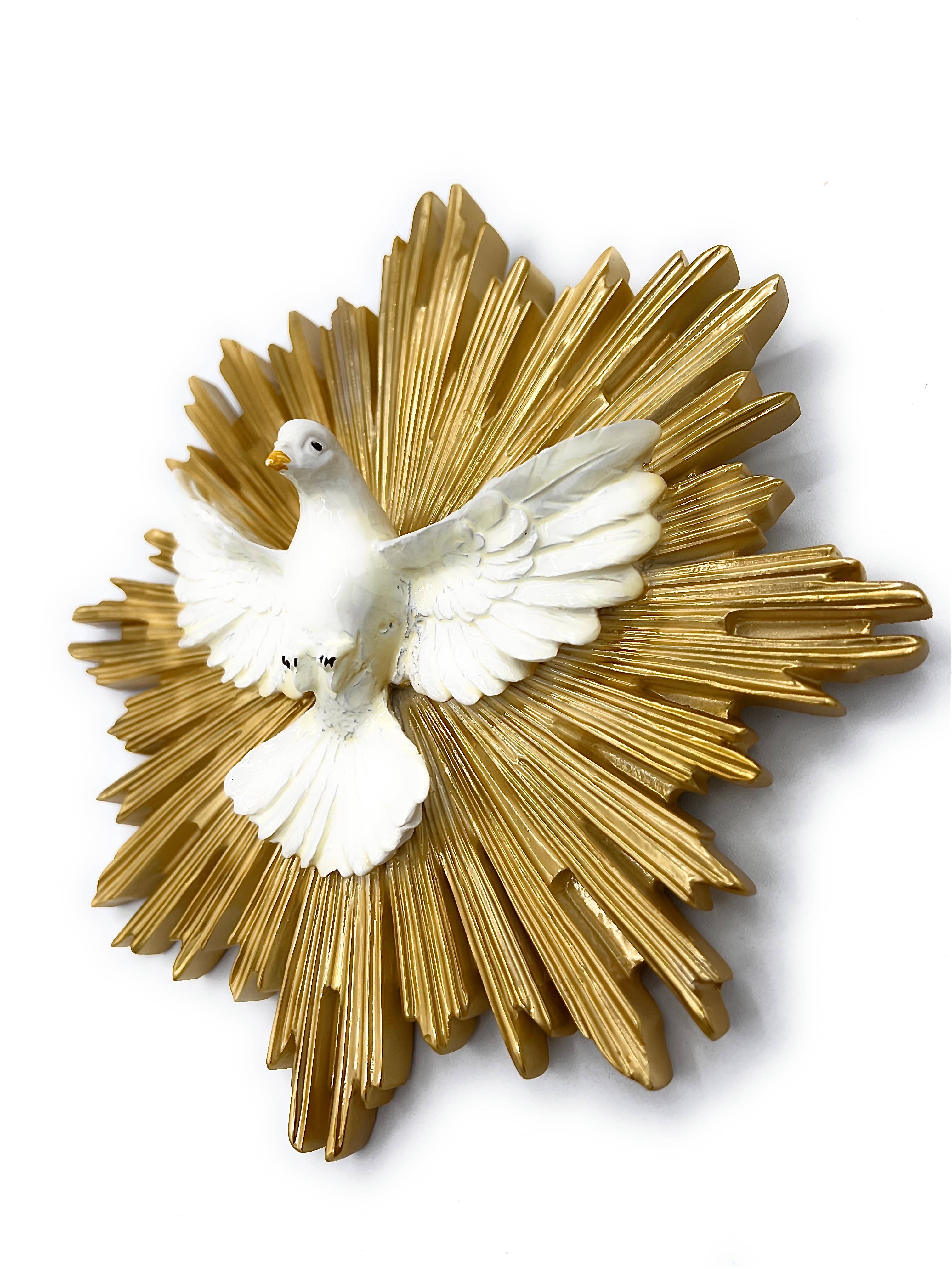 Costa Articoli Religiosi – Großhandel Dekofigur – Statue der Taube des Heiligen Geistes, Resin, 12x12 cm und 19x19 cm1