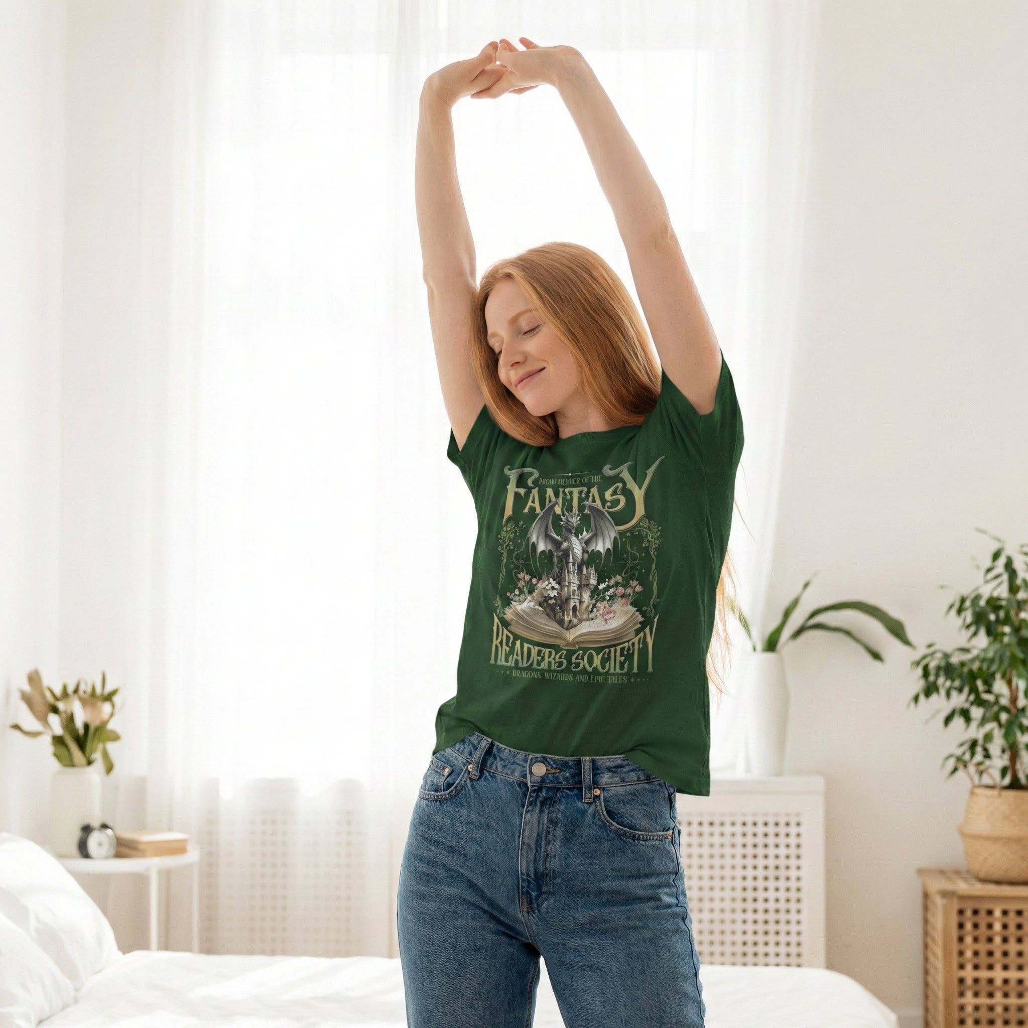 MagicMerchEmporium – wholesale Screen printed t-shirt – Women′s – Fantasy Book Lover Tee6