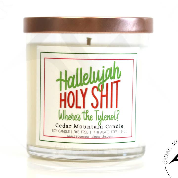 Christmas Vacation Inspired Candle "Where's the Tylenol" for wholesale by Cedar Mountain Candle