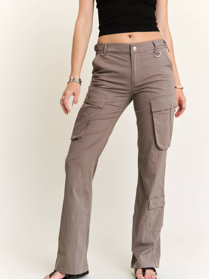 ADORA LA - Wholesale Pants - Women's - CEP3206 - LOW RISE STRAIGHT CARGO PANTS