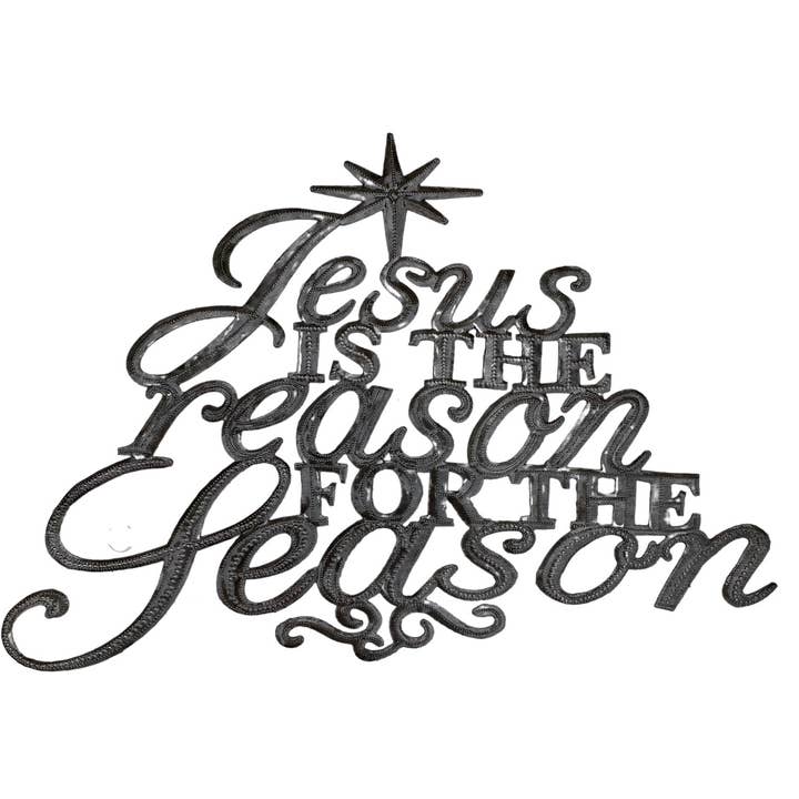 Haiti Fair Trade~ It's Cactus - Wholesale Christmas Decoration - Christmas Home Decor, Jesus is the Reason for the Season