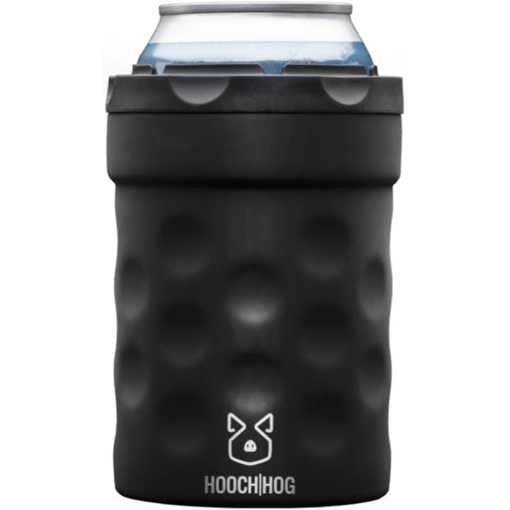 Hooch Hog - Venta al por mayor Fundas para recipientes de bebida - Nevera para latas The Shorty, color negro