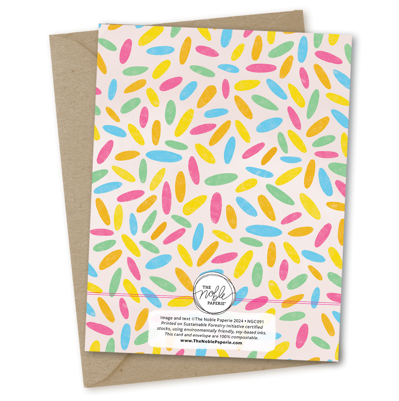 The Noble Paperie – wholesale Birthday card – Snail Belated Birthday | Cute Balloon Happy Birthday Card1