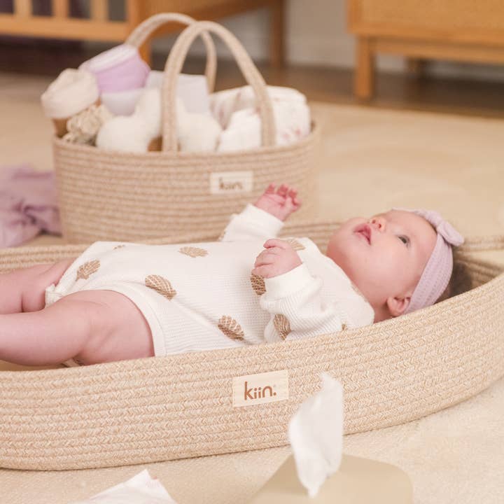 Kiin Baby - Wholesale Changing basket – Baby - Cotton Rope Change Basket6