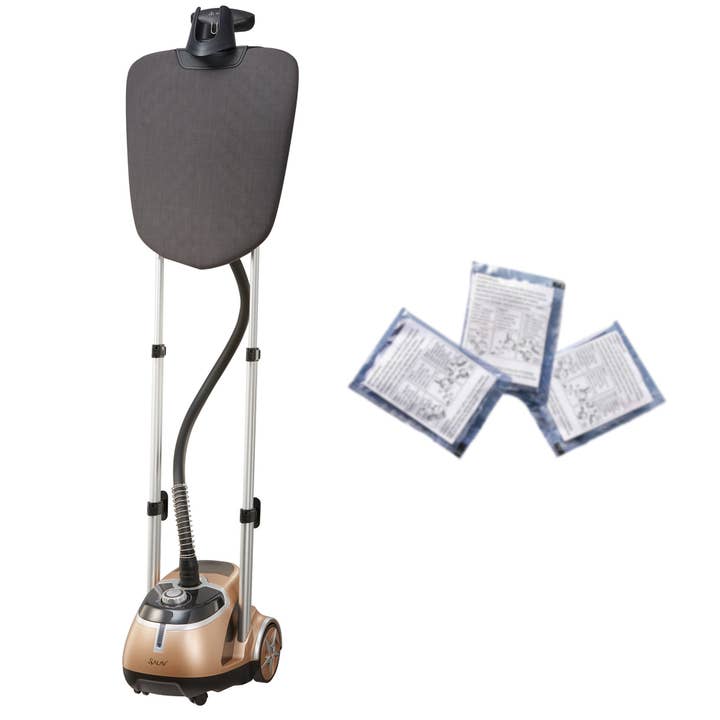 Salav-True & Tidy - Wholesale Steamer - Professional Steamer w/ Ironing Board &  3pc Descaler Packet0