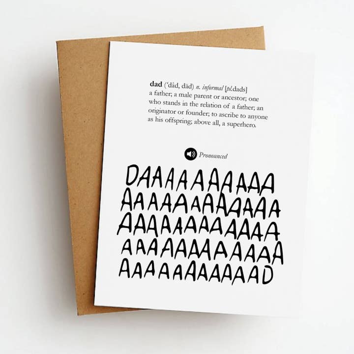 SALE Cartão de saudação Dia dos Paios Daaaad por atacado de Skel & Co