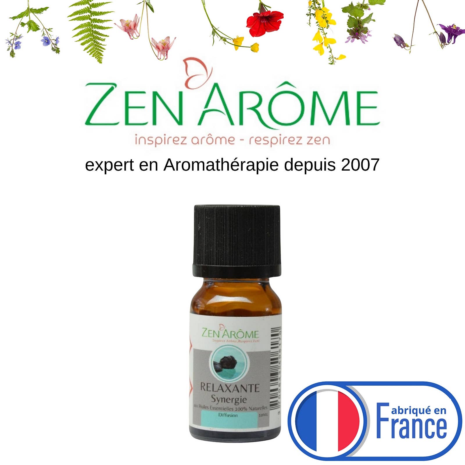 Zen'Arôme - Wholesale Essential Oil - Relaxing Essential Oil Synergy for Diffuser - 10 ml6
