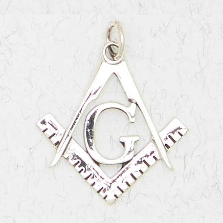 Nirvana LLC - Wholesale Individual Charm/Pendant - Sterling Silver Pendant - Masonic Symbol0