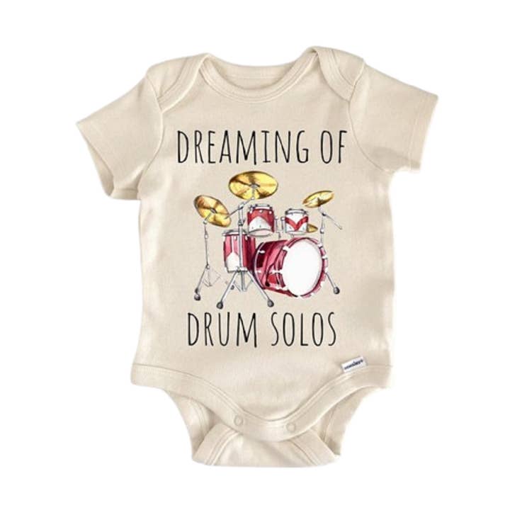 North Fork Forager LLC - Wholesale Bodysuit (Non-Footed) - Baby - Drummer Drums Musician - Baby Boy Girl Clothes Infant Bodysuit Funny