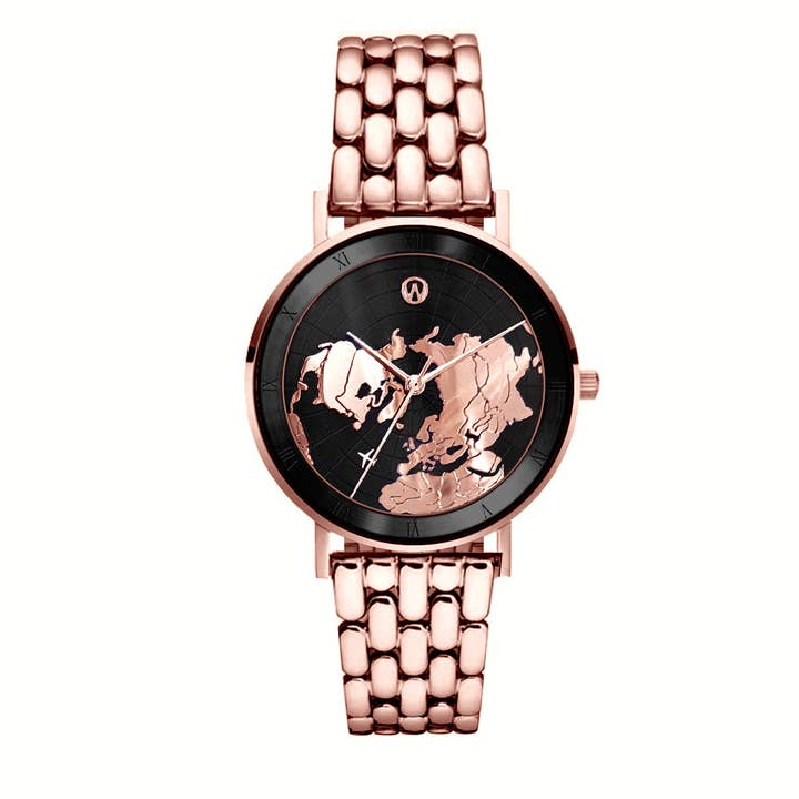 Rose Gold Voyager Waterproof Watch for wholesale by Woodstock Zambon