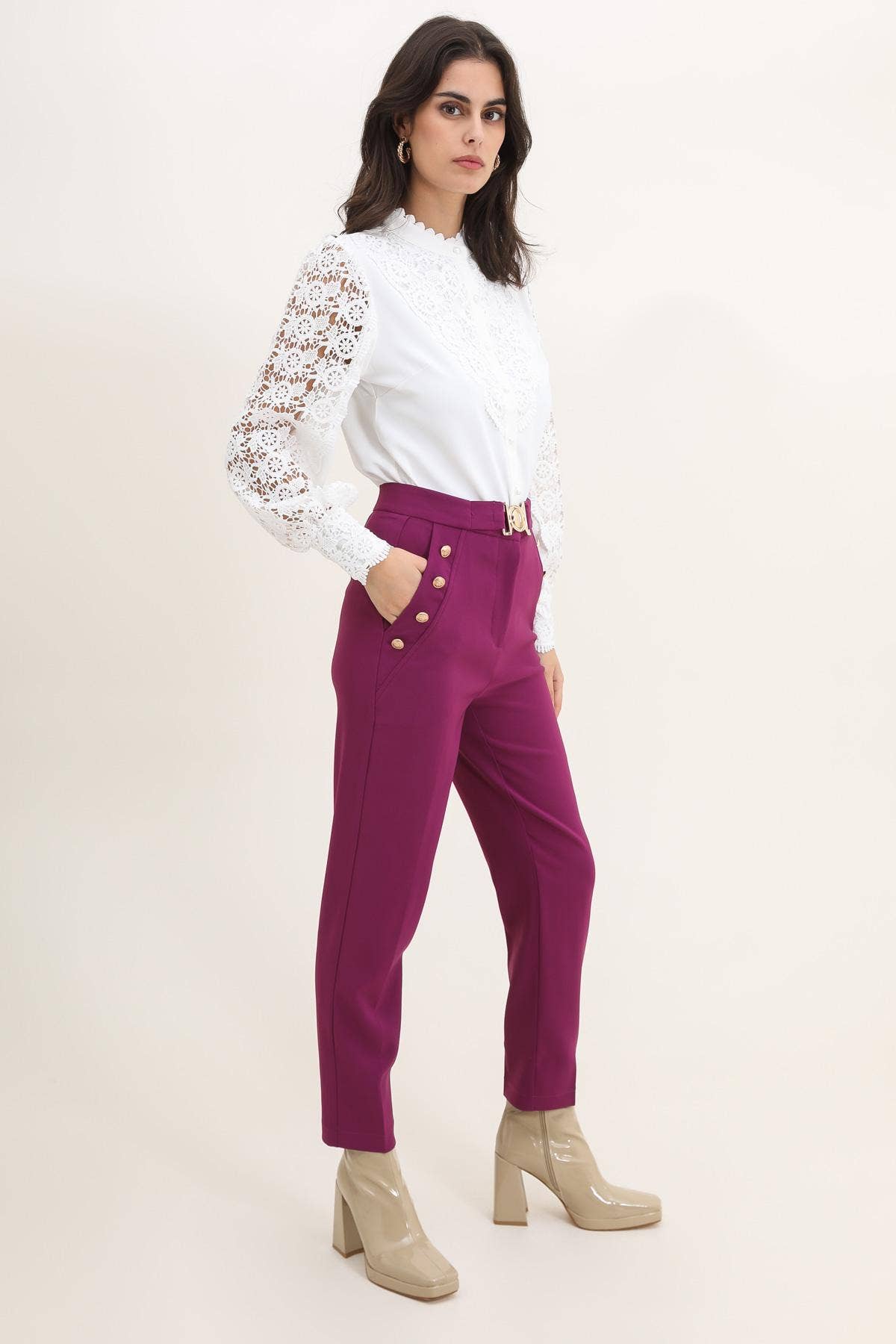 LULUMARY - Wholesale Pants - Women's - Slim Pants P9339