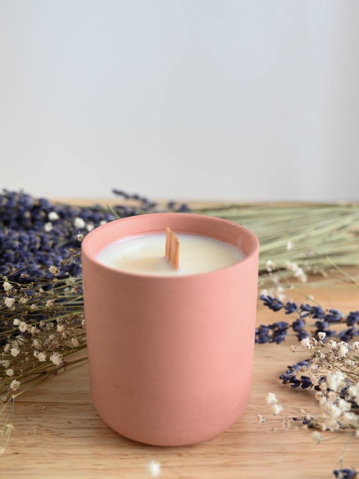 Kit de Bougie de Bien-être en Ceramique avec Thé Earl Grey, perfume Doux confort para venta al por mayor de brin brun