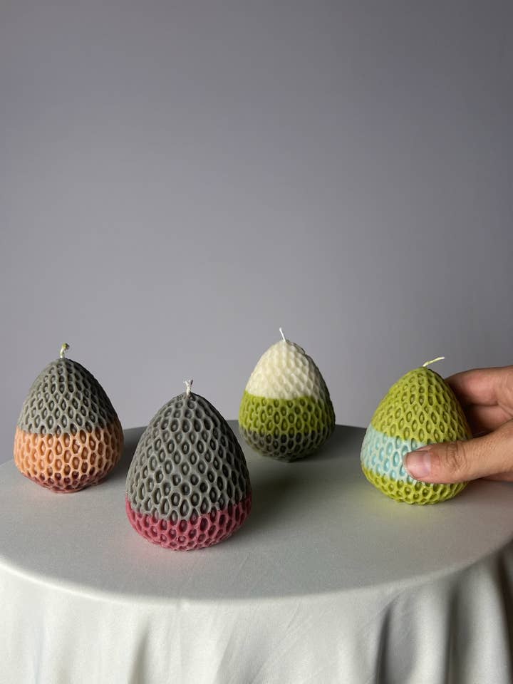 Honeycumb stearinlys for engroshandel hos Noka.Design