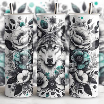 Wolf Tumbler for wholesale by Ccrafts Crafty Creations