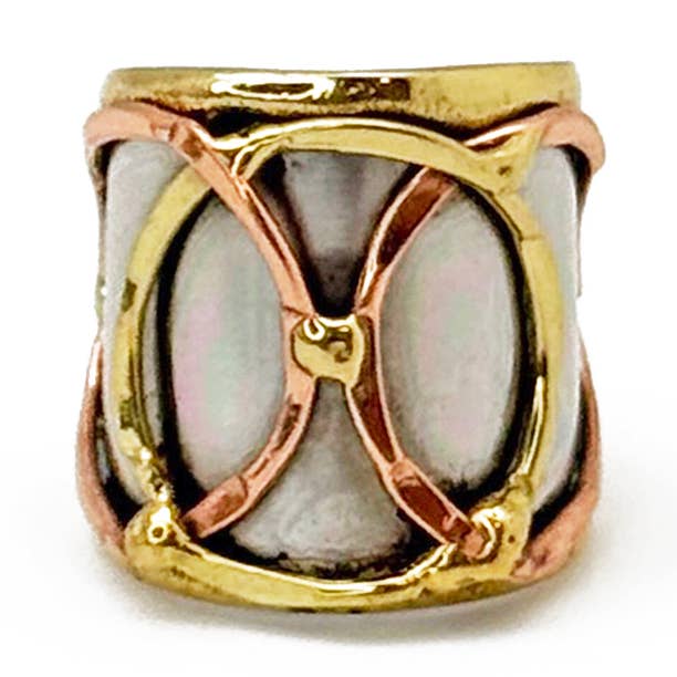 Anello in Metallo Misto Janya - Tri-cerchio per la vendita all'ingrosso da parte di Anju Jewelry